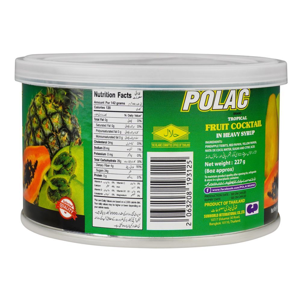 Polac Topical Fruit Cocktail In Heavy Syrup, 227g - Image 2