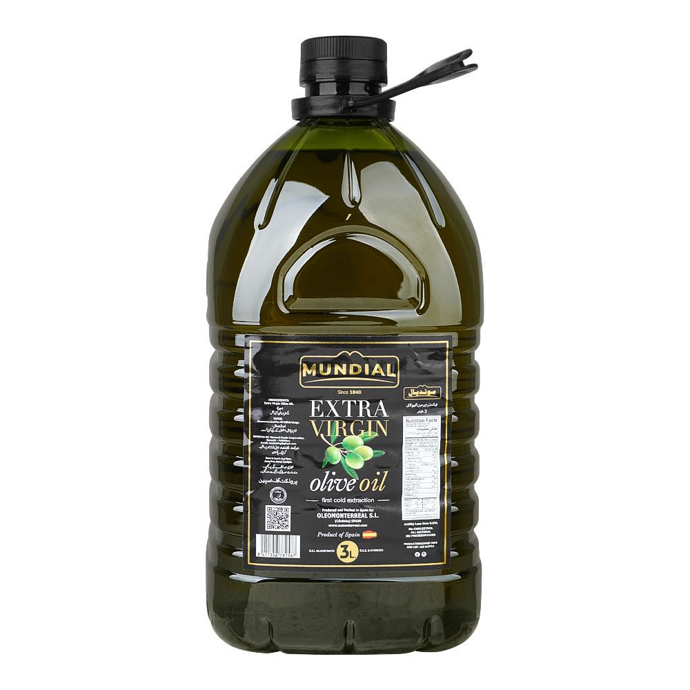 Mundial Extra Virgin Olive Oil, 3 Liter Bottle - Main Image