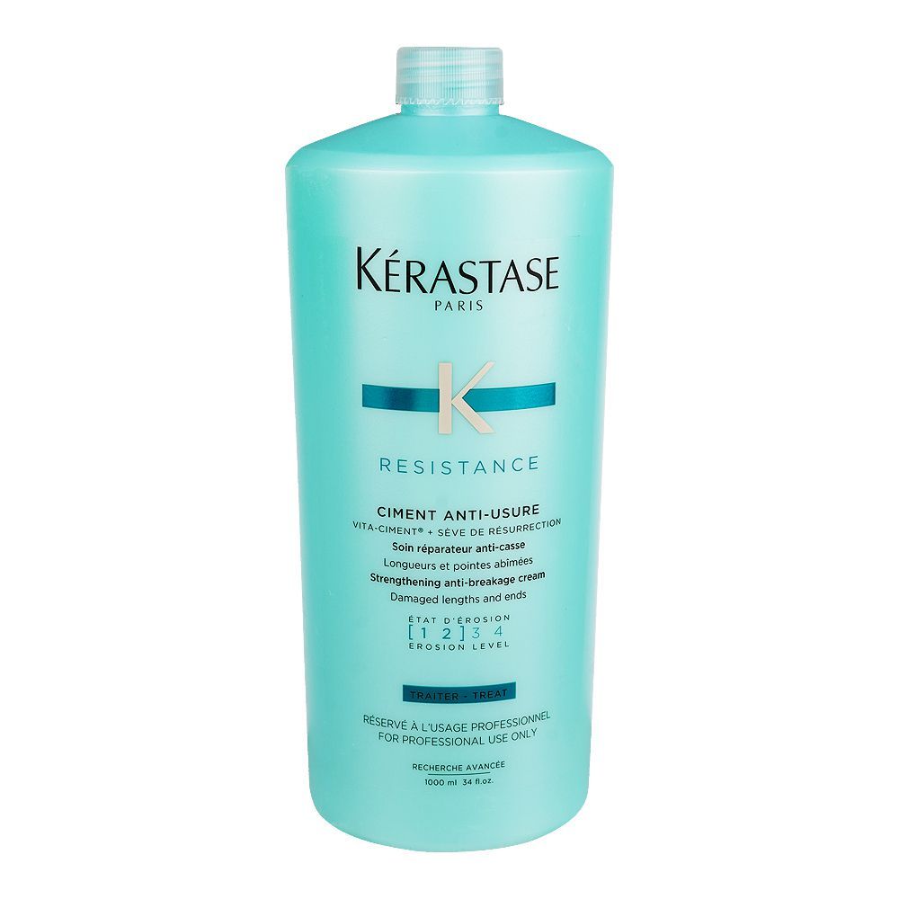 Kerastase Resistance Ciment Anti-Usure and Anti-Breakage Conditioner, For Thinning and Weak Hair, 1000ml - Main Image