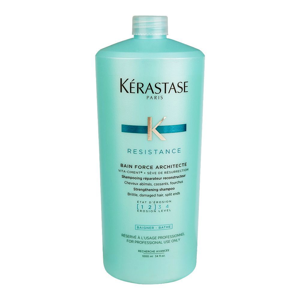 Kerastase Resistance Bain Force Architecte Shampoo, For Thinning and Weak Hair, 1000ml - Main Image