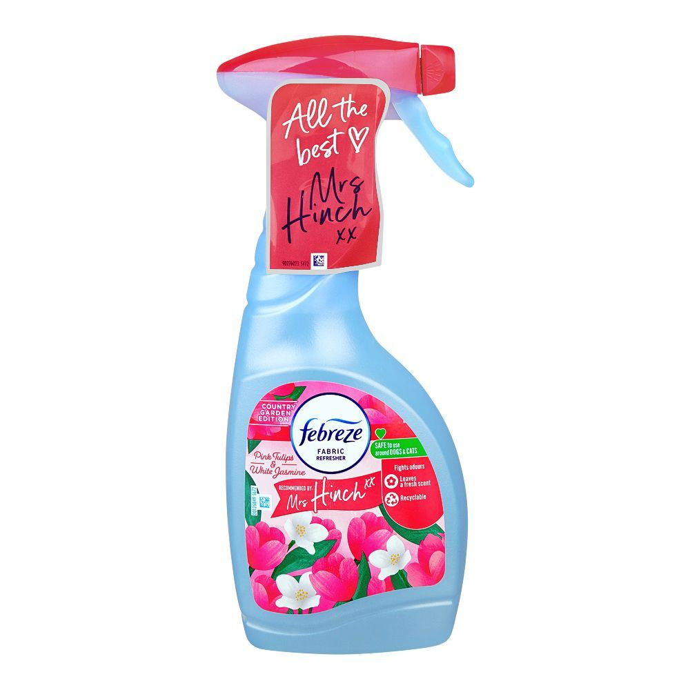 Febreze Pink Tulips & White Jasmine Fabric Refresher, 500ml - Main Image