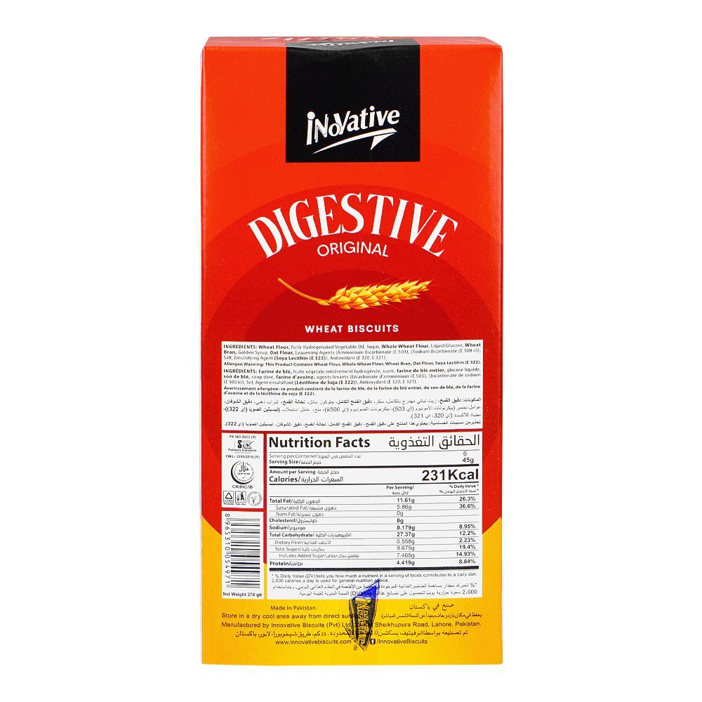 Innovative Digestive Original Wheat Biscuits, 270g - Image 2