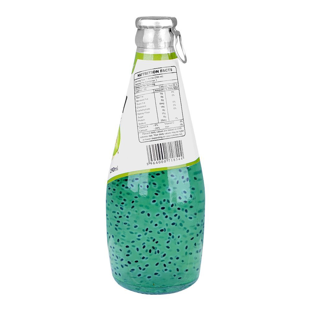 Italiano Melon Flavor Basil Seed Drink, 290ml - Image 2