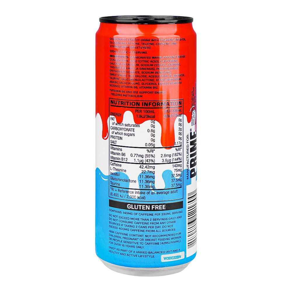 Prime Ice Pop Energy Drink, 330ml Can - Image 2