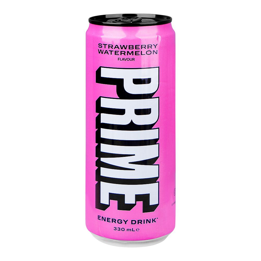 Prime Strawberry Watermelon Energy Drink, 330ml Can - Main Image