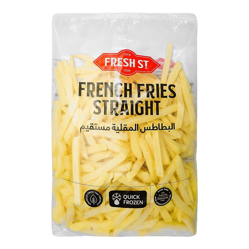 Fresh Street Straight French Fries, 0% Trans Fat, Cholesterol Free, 1kg - Main Image