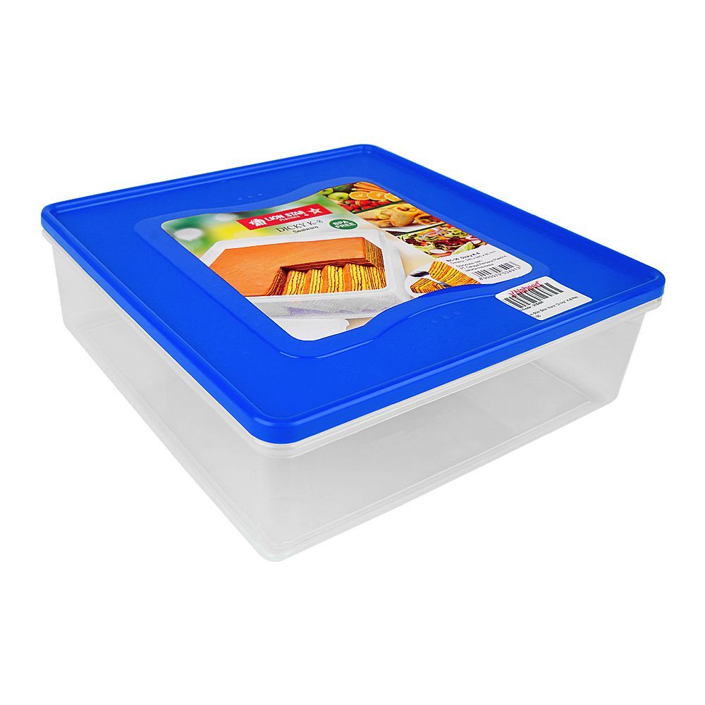 Lion Star Seal Ware "Dicky" K-8 Plastic Container, Blue, BC-30 - Main Image