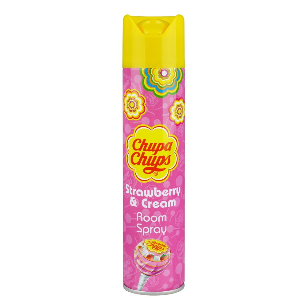 Chupa Chups Strawberry & Cream Room Spray Air Freshener, 300ml - Main Image