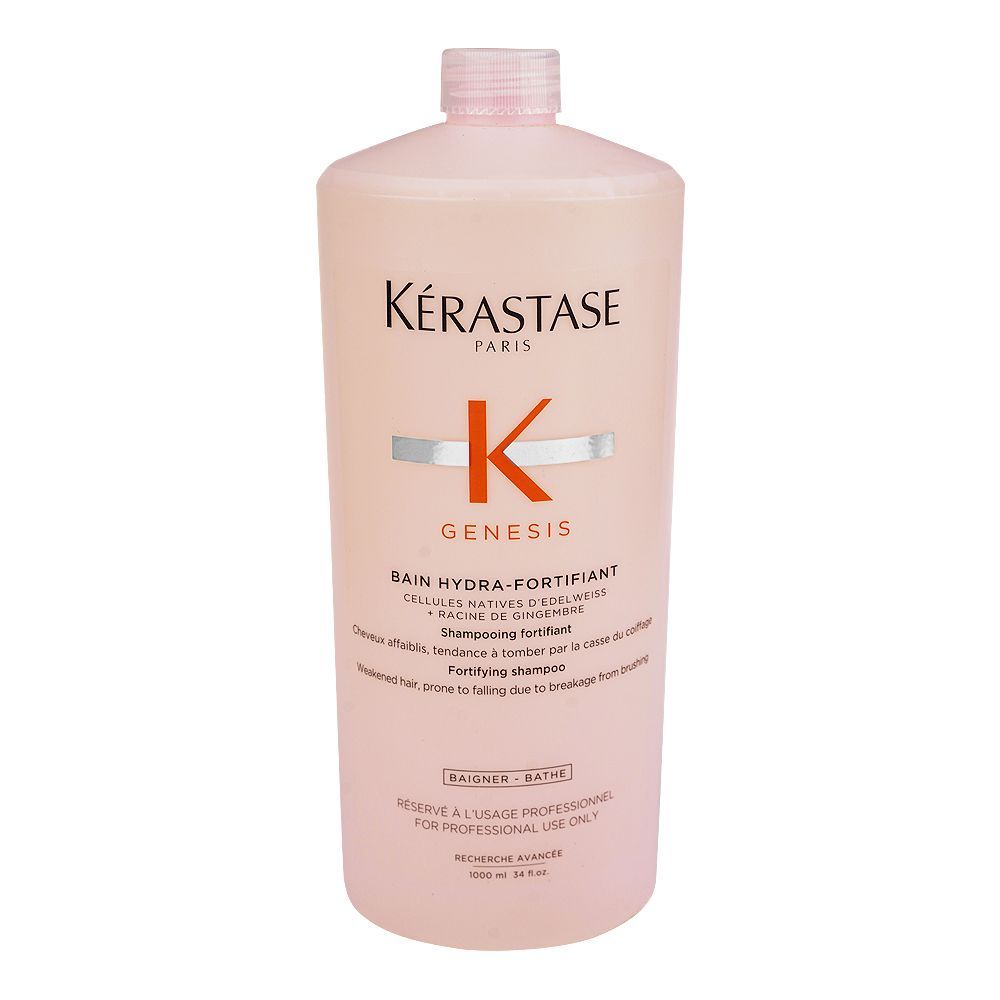 Kerastase Genesis Bain Hydra-Fortifiant Shampoo, For Weak Hair, 1000ml - Main Image