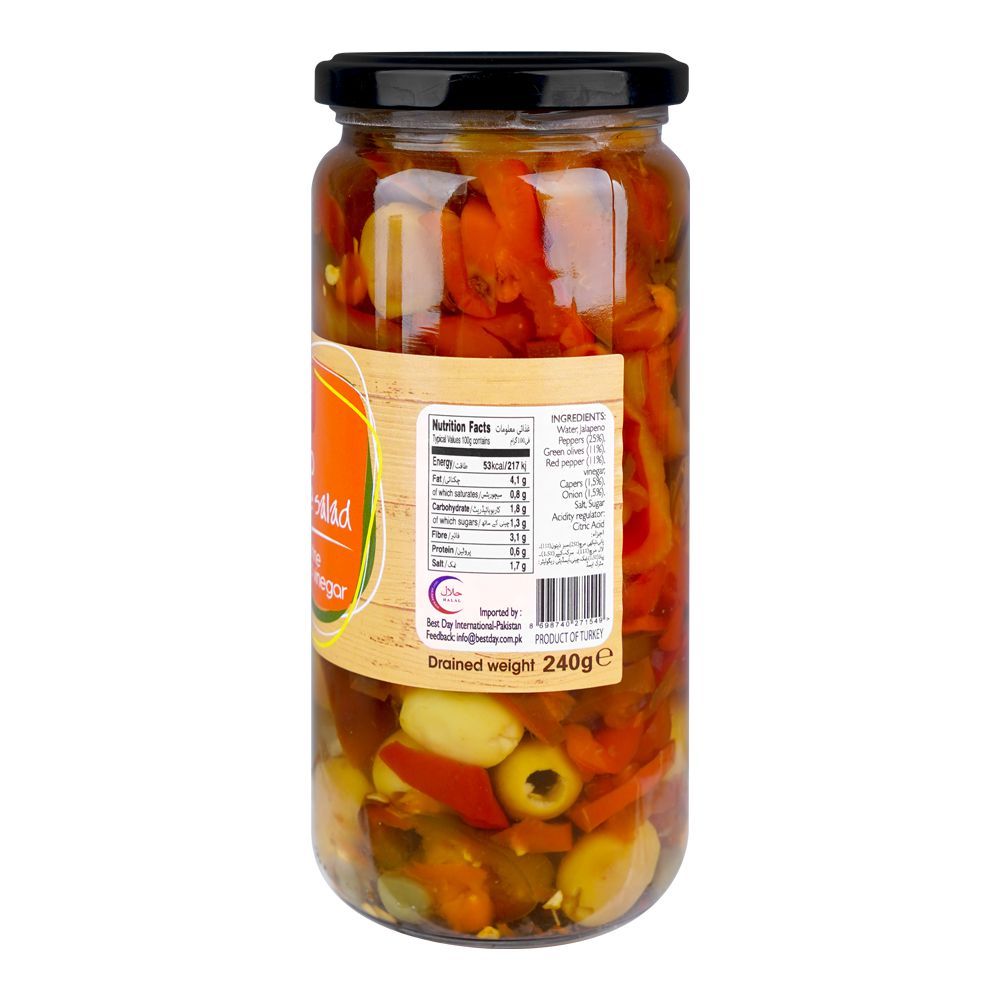 Best Day Jalapeno & Olives Salad In Brine and Vinegar, 480g - Image 2