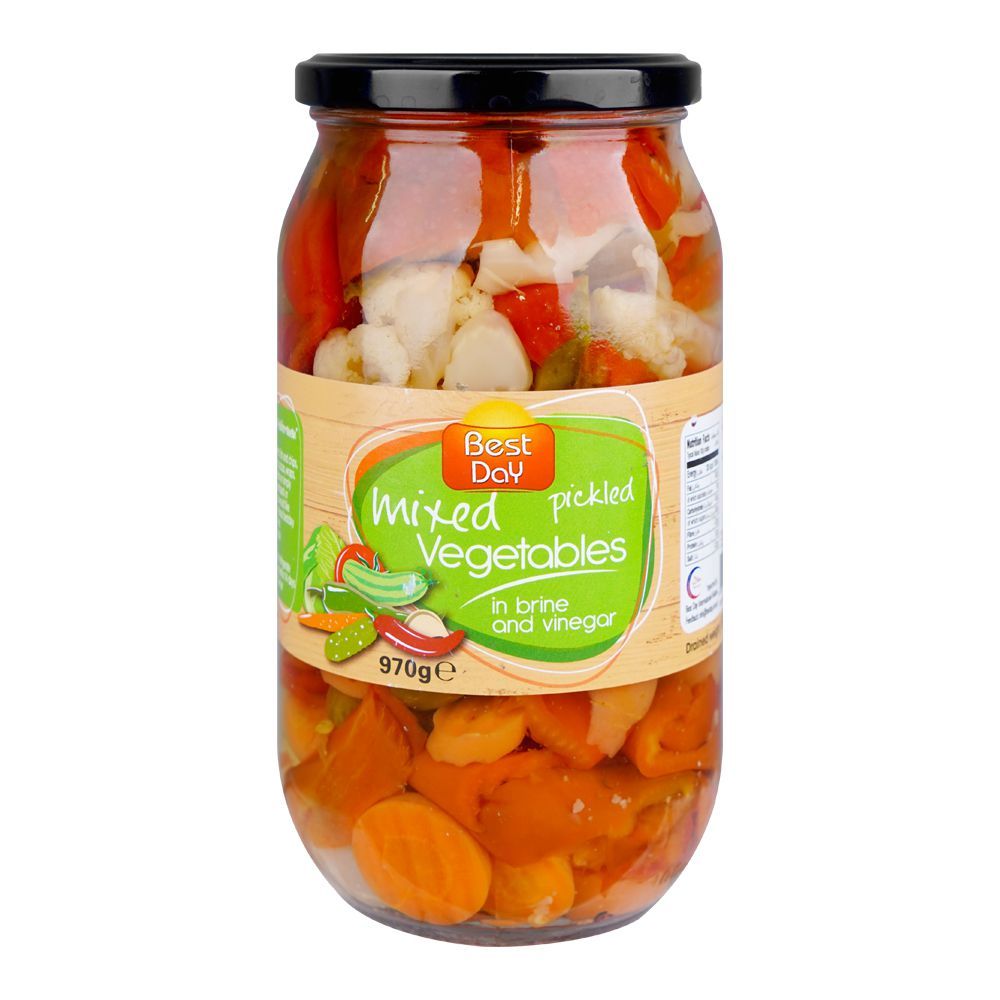 Best Day Mixed Vegetables Pickled In Brine and Vinegar, 970g - Main Image