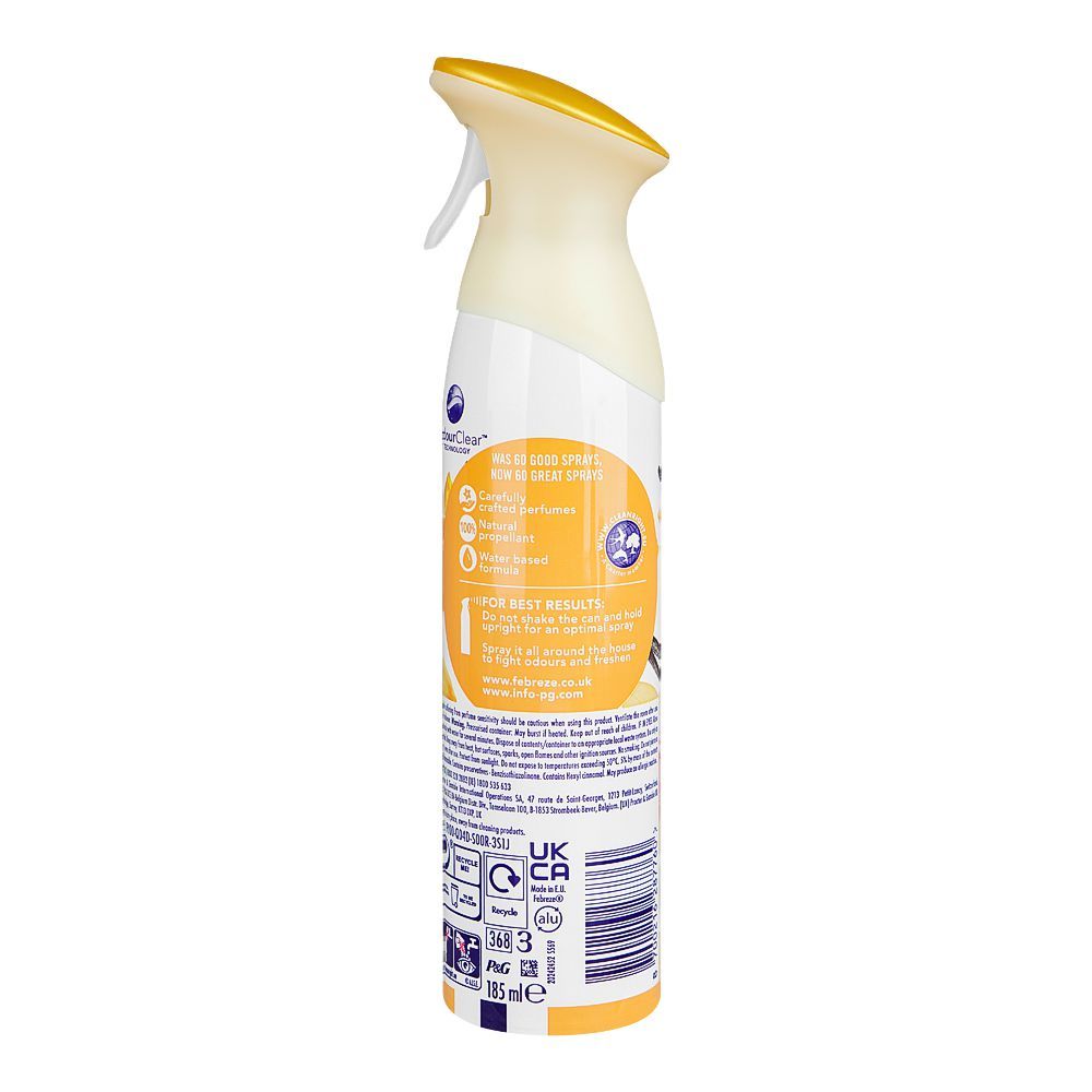 Febreze Vanilla & Magnolia Air Mist Spray, 185ml - Image 2