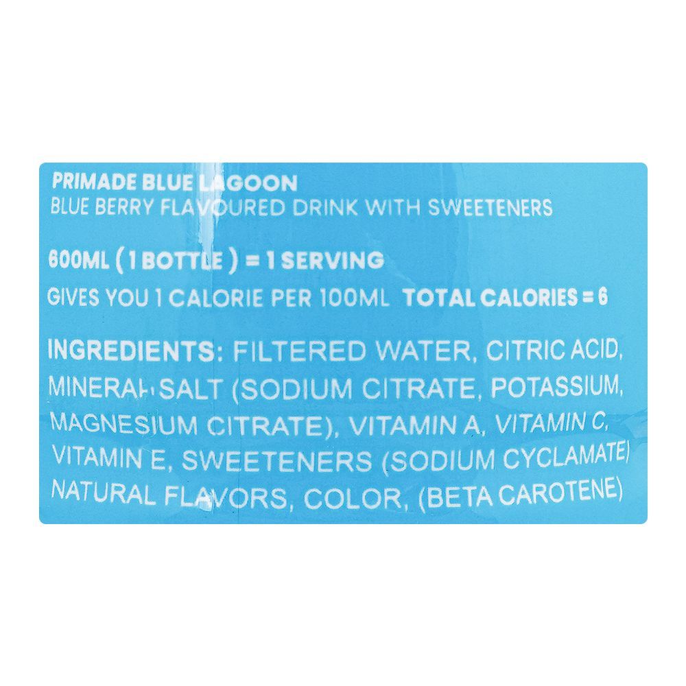 Primade Blue Lagoon Sports Drink, 600ml - Image 3