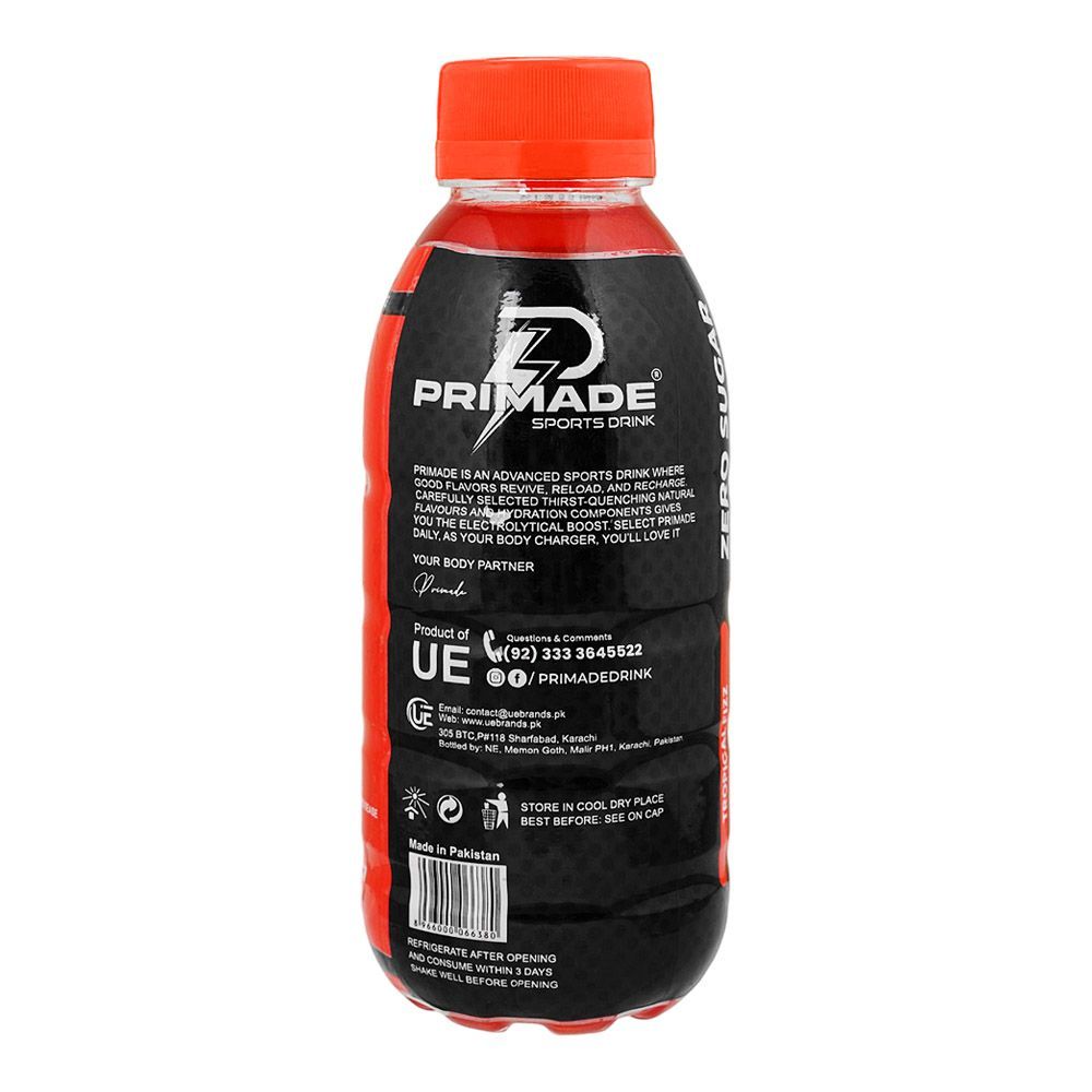 Primade Tropical Fizz Sports Drink, 600ml - Image 2