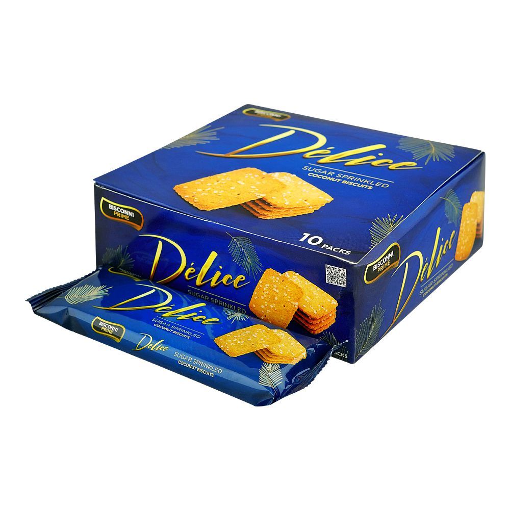 Bisconni Delice Coconut Biscuits, 32g Each, 10-Pack - Main Image