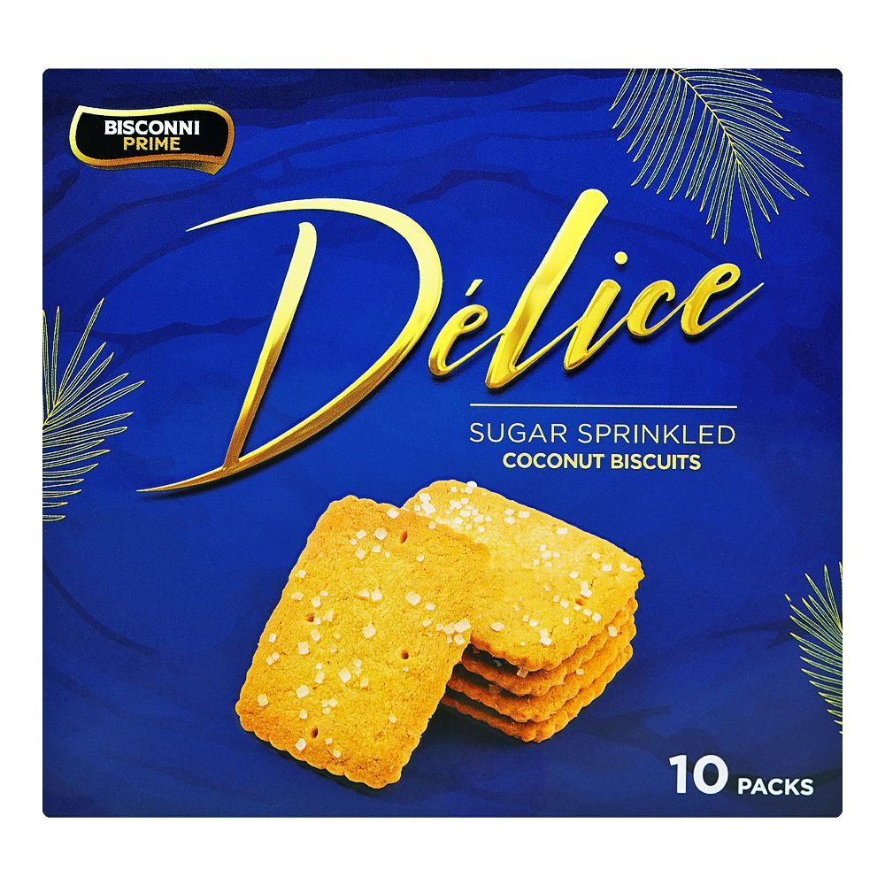 Bisconni Delice Coconut Biscuits, 32g Each, 10-Pack - Image 2