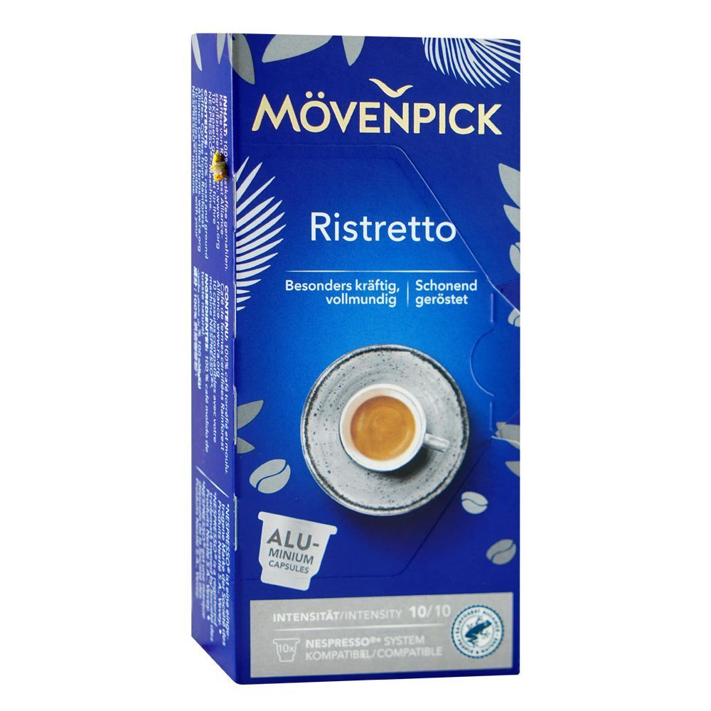 Movenpick Ristretto Coffee Pods, 10-Pods, 55g - Main Image