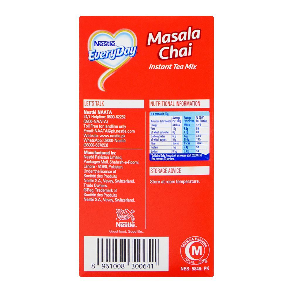 Nestle Every Day Masala Chai, Instant Tea Mix, 20g - Image 4