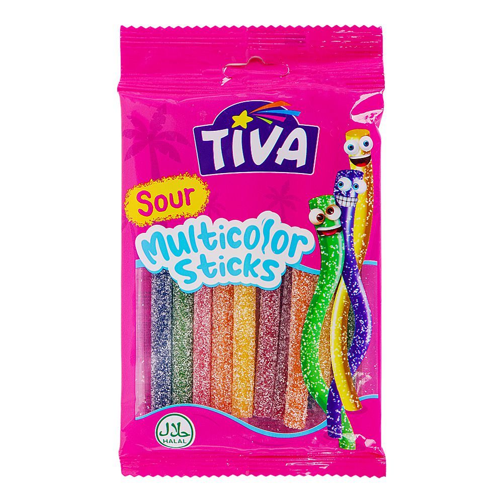 Tiva Sour Multicolor Sticks, 80g - Main Image