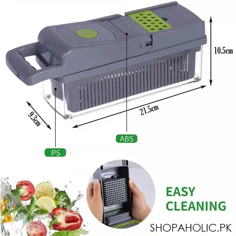 14pcs multifunctional veggie slicer, dicer & grater image5