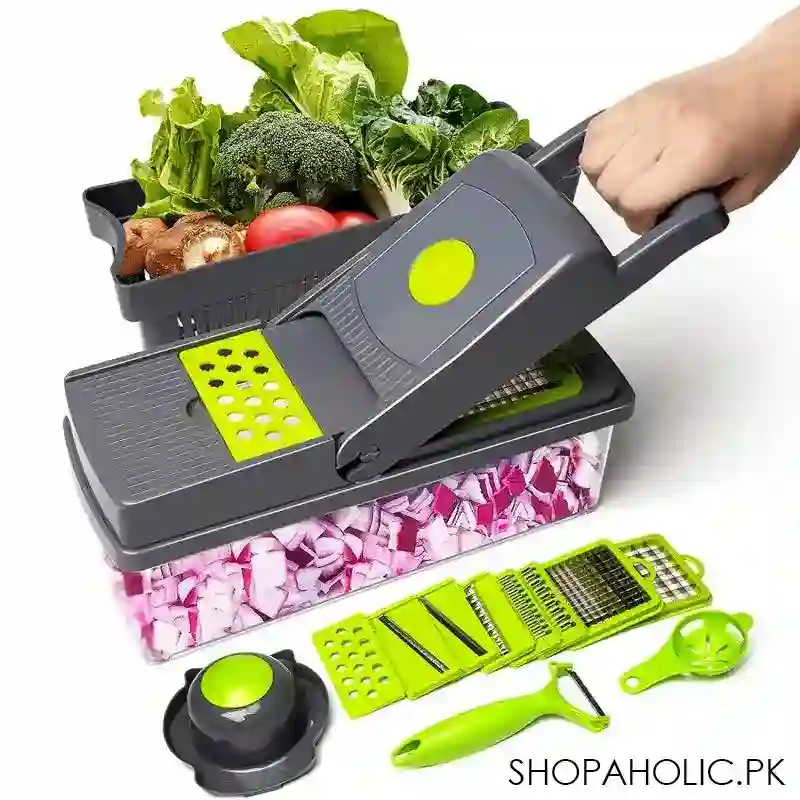 14pcs multifunctional veggie slicer, dicer & grater main image