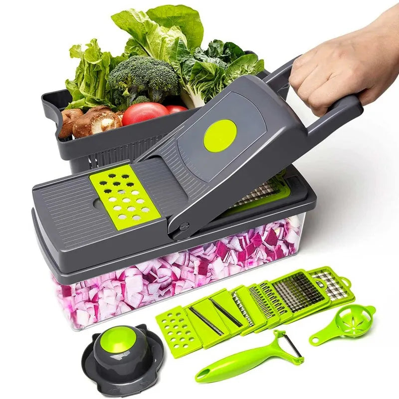 14pcs multifunctional veggie slicer, dicer & grater main image