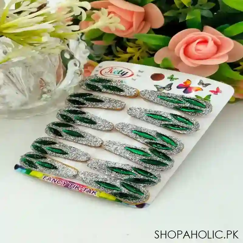 14th august fancy glitter hair pins image2