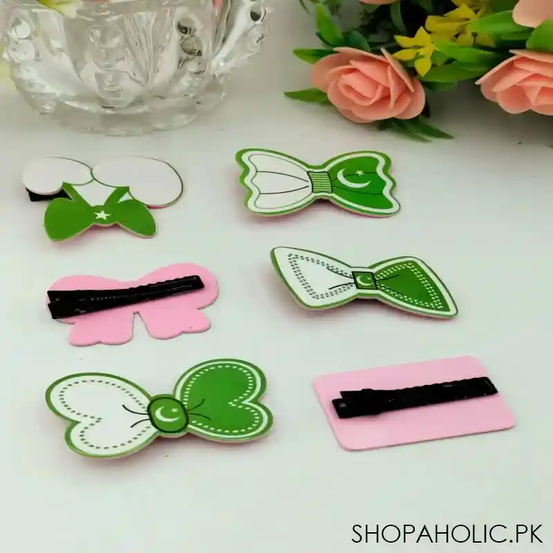 14th august set of 6 kids hair pins image3