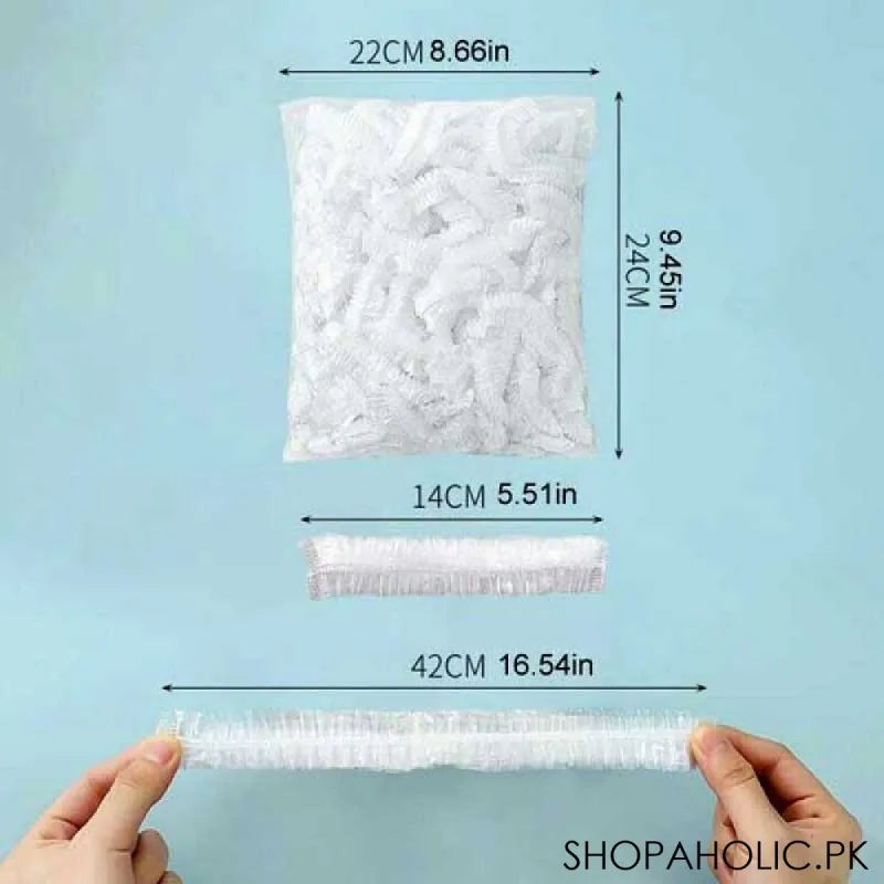 15 pcs disposable food cover and shower cap image2