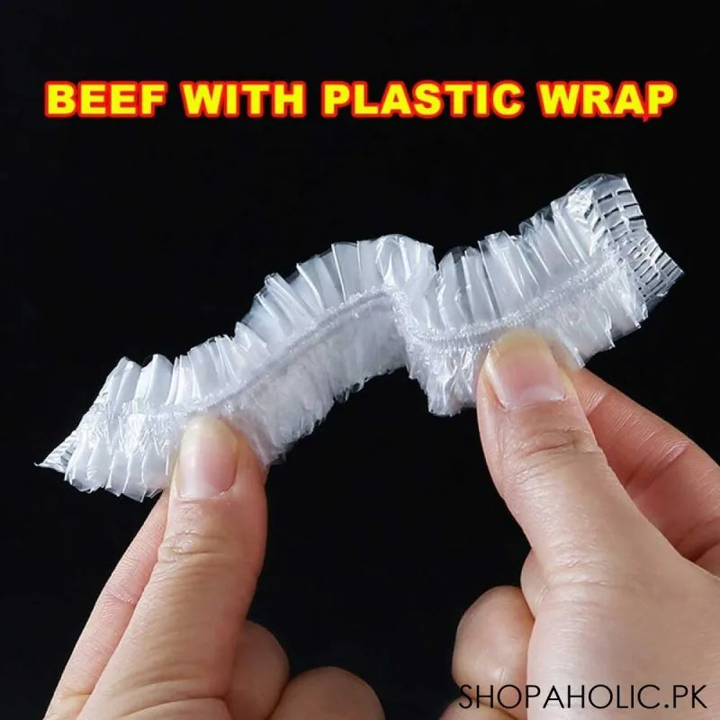 15 pcs disposable food cover and shower cap image4