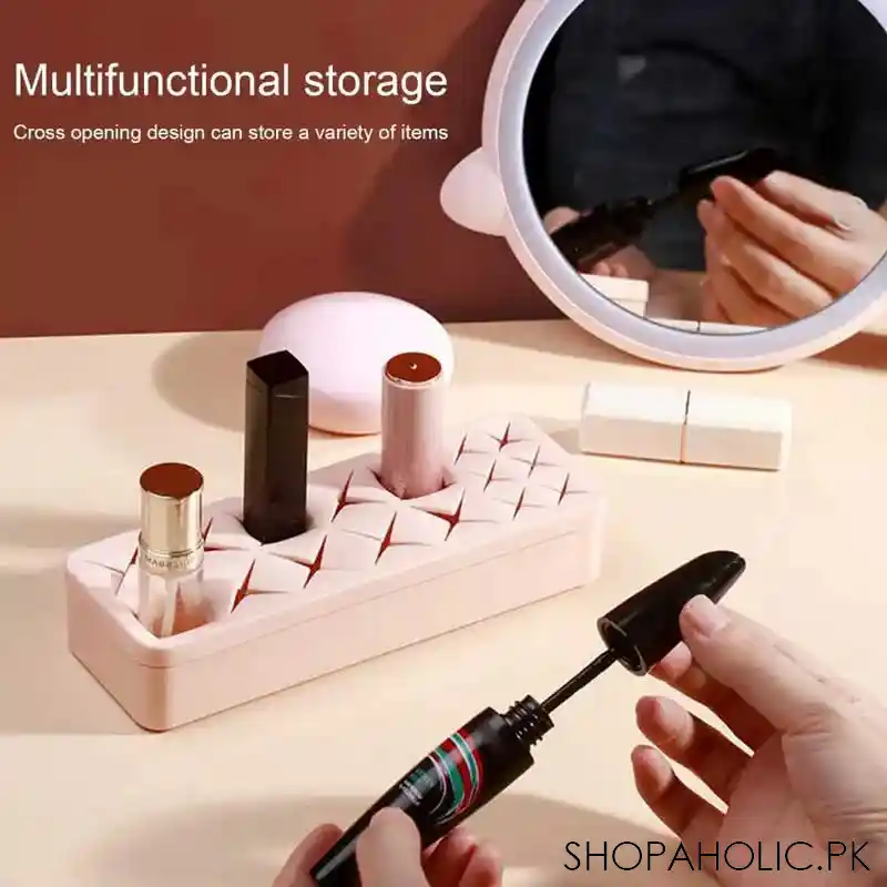 18 grids silicone lipstick storage box image2