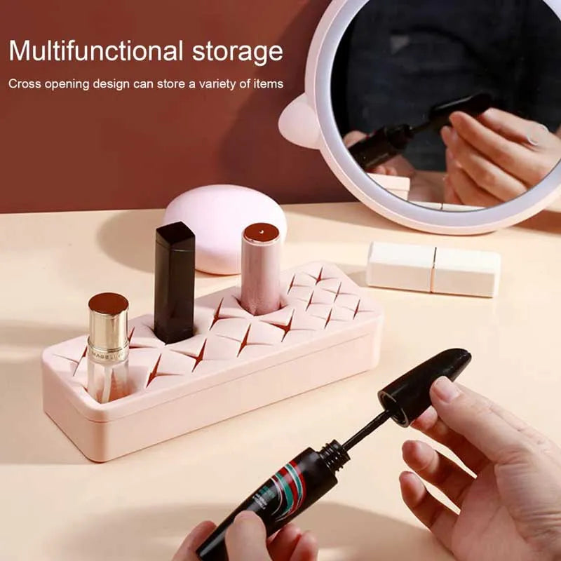 18 grids silicone lipstick storage box image2