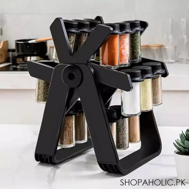 18 pcs spice jar set. multifunctional rack image2