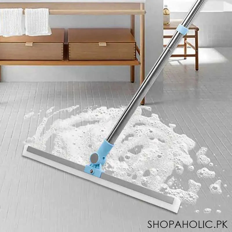 180 degree rotation silicone floor wiper with adjustable handle image5