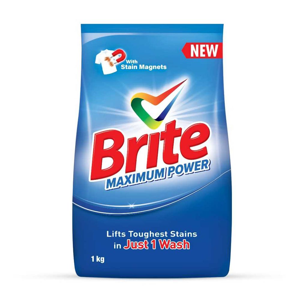 Brite Maximum Power Detergent Powder 1 KG - Image 2