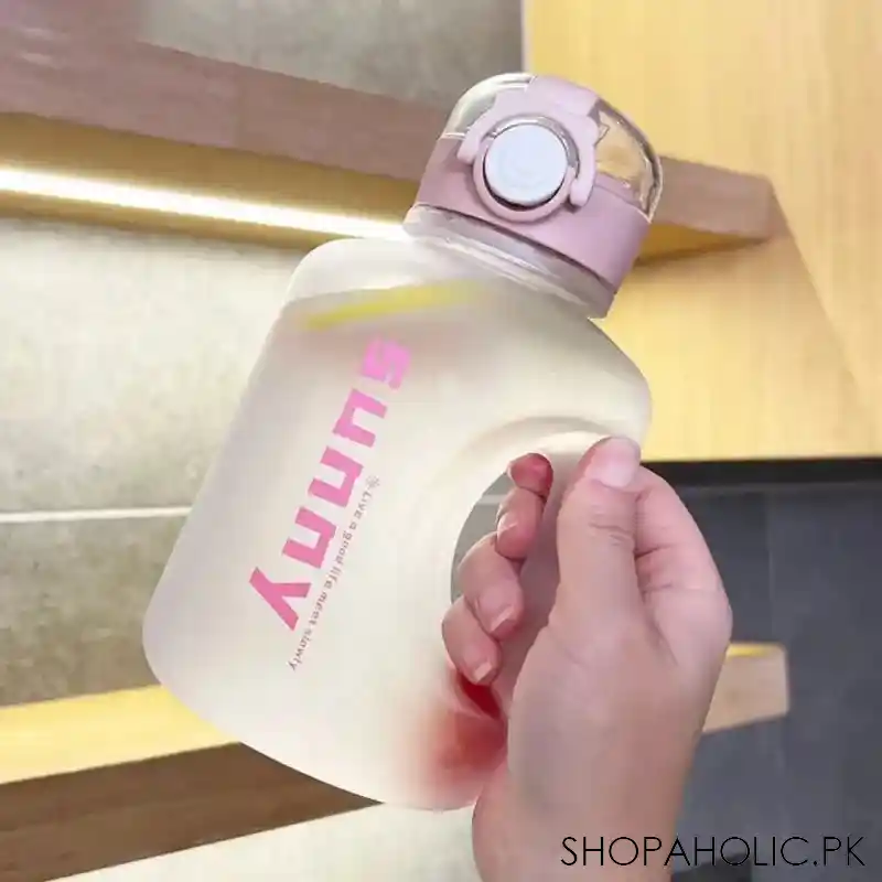 1l sunny water bottle with straw image3