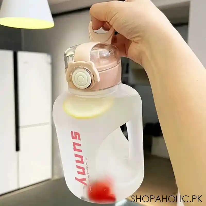 1l sunny water bottle with straw image5