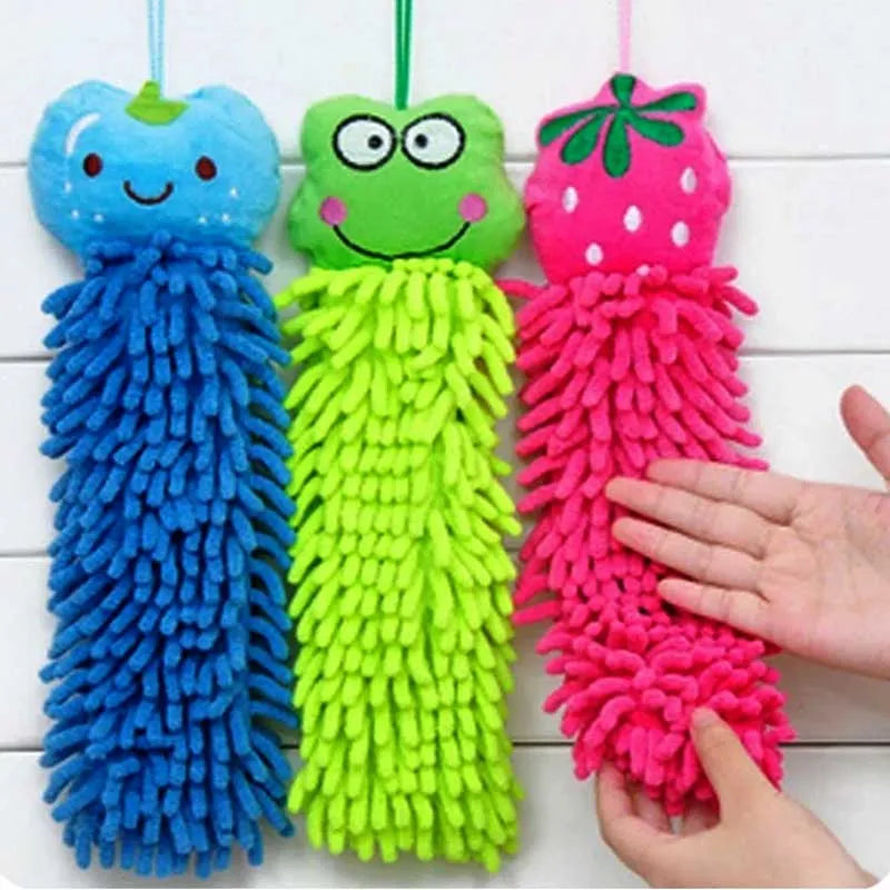 1pc cartoon character microfiber hand cleaning hanging towel image3