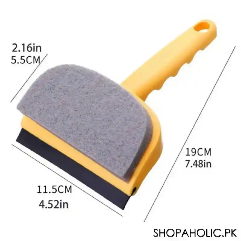 2 in 1 double sided cleaning brush and wiper scraper image2