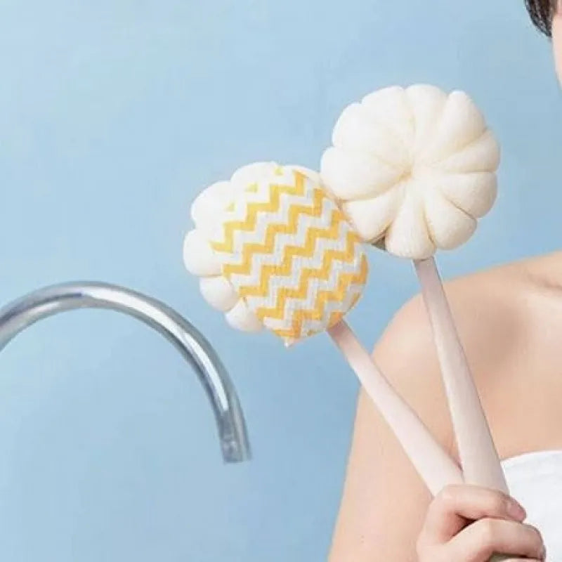 2 in 1 long handle bath body scrubbing brush image4