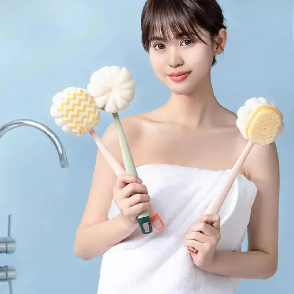 2 in 1 long handle bath body scrubbing brush image5