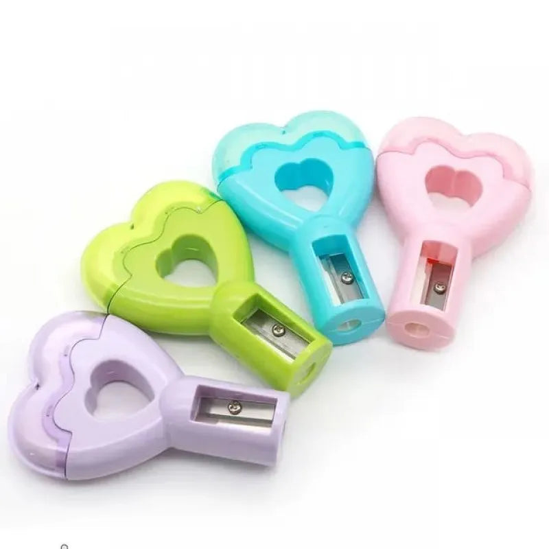 2 in 1 lovely heart shape sharpener with eraser image4