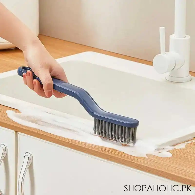 2 in 1 multifunctional kitchen and bathroom cleaning brush with clip image7