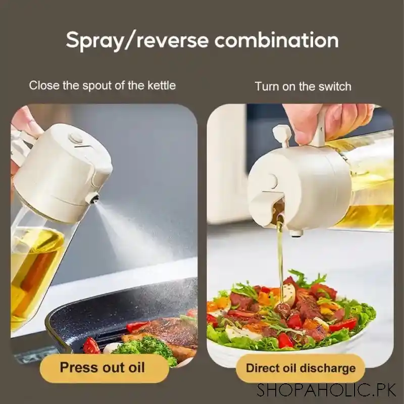 2 in 1 oil spray bottle & dispenser   450ml image5