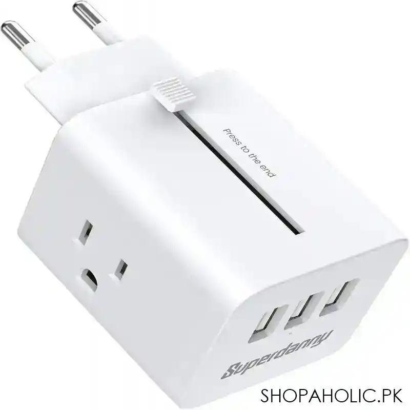 2 in 1 power extension and phone charger main image