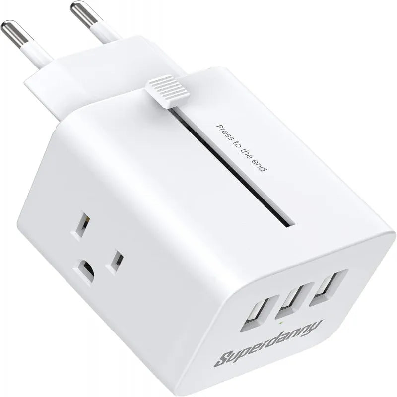 2 in 1 power extension and phone charger main image