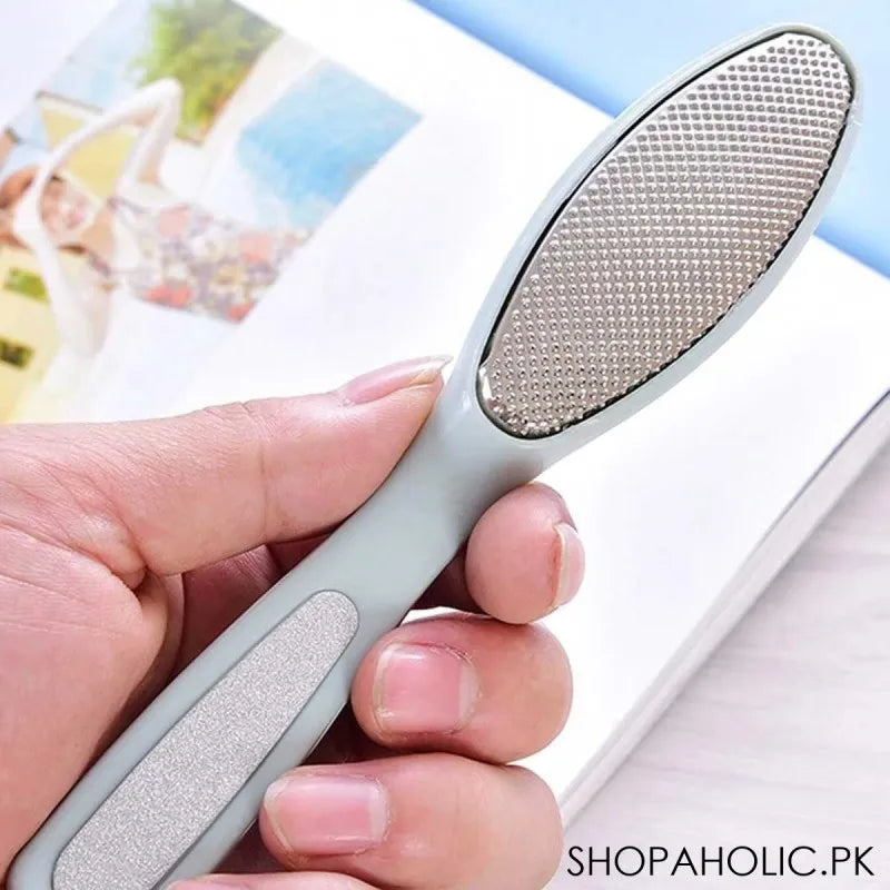 2 in 1 professional foot pedicure scrubber filer image2