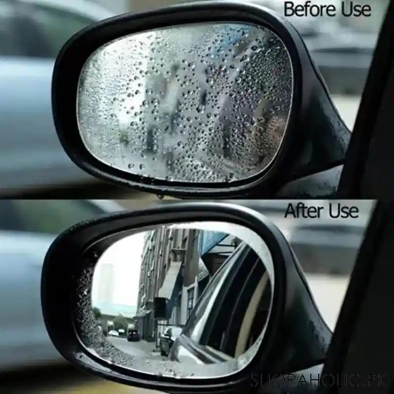 2 pcs rain proof side mirror glass image4