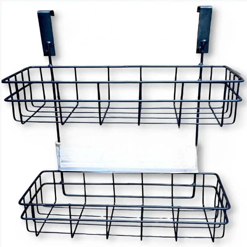 2 tier multifunctional wall storage basket main image