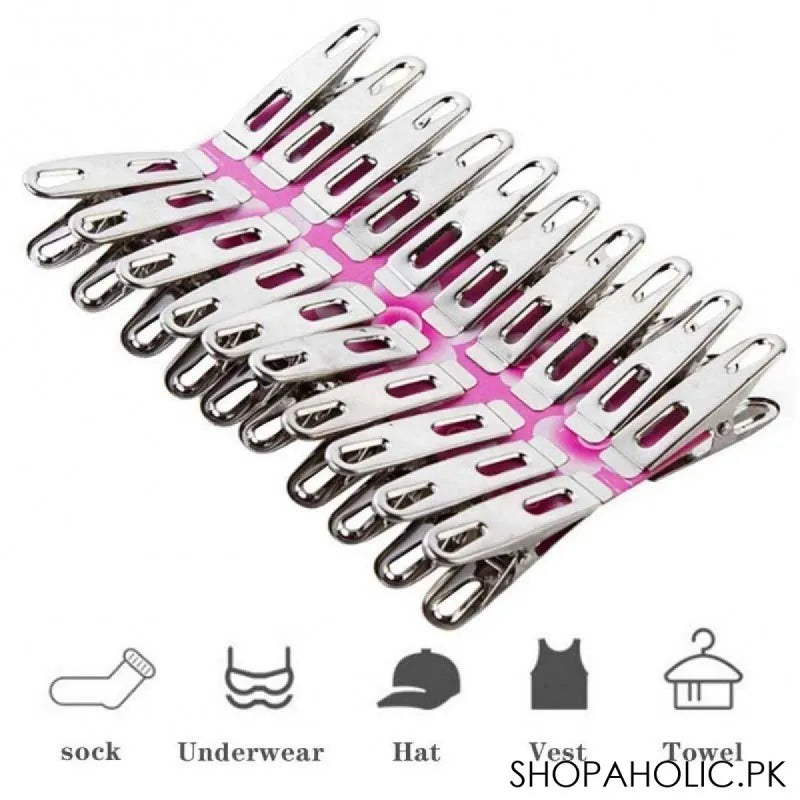 20 pegs stainless steel clothes clips image4